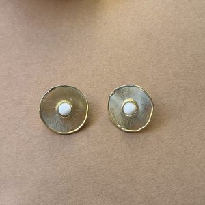 BUTTON EARRINGS