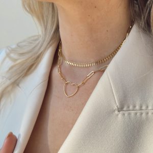 CHAIN HEART NECKLACE