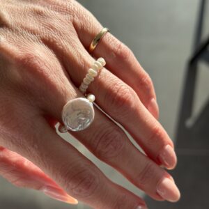 COIN PEARL RING